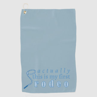 Serviette De Golf En fait, c'est ma première femme drôle de rodéo