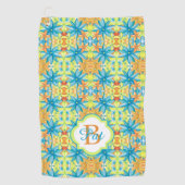 Serviette de golf en mosaïque pour Pat (Devant)