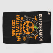 Serviette De Golf En raison de l'inflation, c'est mon Halloween (Horizontal)