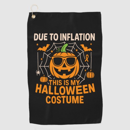 Serviette De Golf En raison de l'inflation, c'est mon Halloween (Devant)