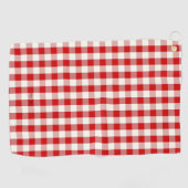 Serviette De Golf En vichy rouge (Horizontal)