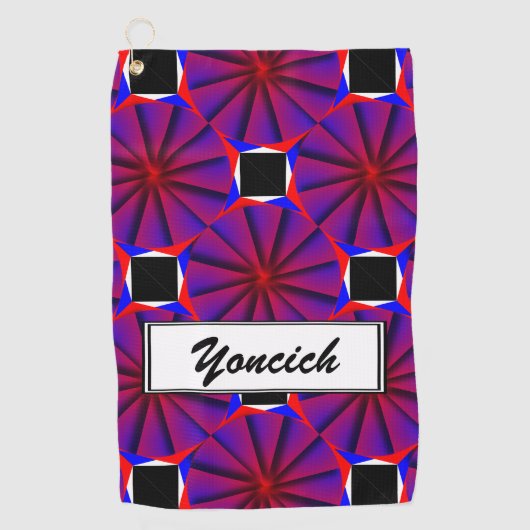 Serviette De Golf Endless Pinwheel par Kenneth Yoncich (Devant)