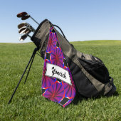 Serviette De Golf Endless Pinwheel par Kenneth Yoncich (Vert)