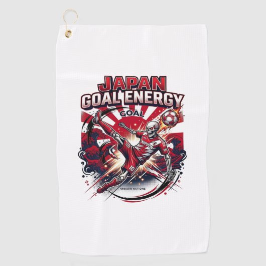 Serviette De Golf Énergie de l'objectif du Japon Squelette Attaquant (Devant)