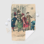 Serviette De Golf Enfants Famille Antique Victorienne Enfant (En situation)