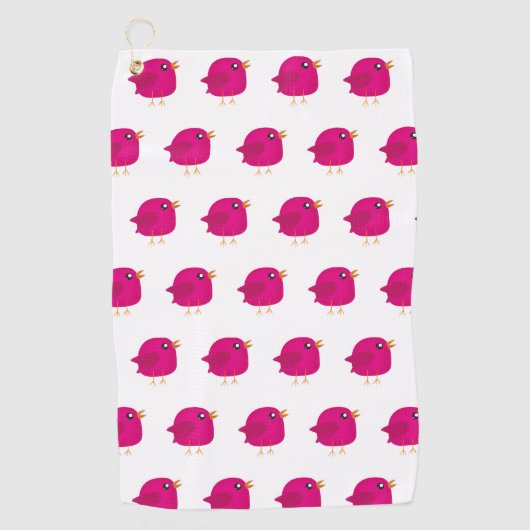 Serviette De Golf Enfants mignonette birdy (Devant)