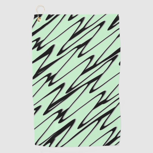 Serviette De Golf Engager la dynamique verte de la menthe (Devant)