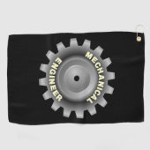 Serviette De Golf Engin mécanique Gray (Horizontal)