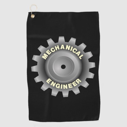 Serviette De Golf Engin mécanique Gray (Devant)