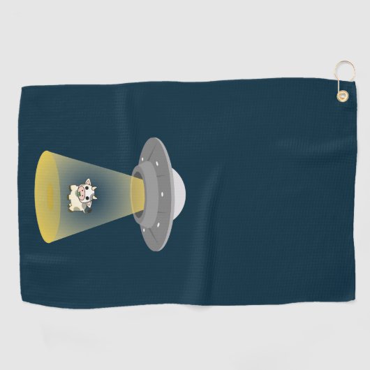 Serviette De Golf Enlèvement d'Aliens (Horizontal)