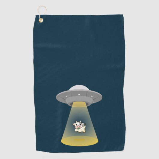 Serviette De Golf Enlèvement d'Aliens (Devant)