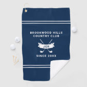 Serviette De Golf Ensembles de clubs de golf à initiales monogramme (En situation)