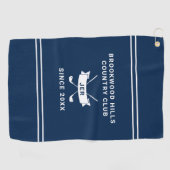 Serviette De Golf Ensembles de clubs de golf à initiales monogramme (Horizontal)