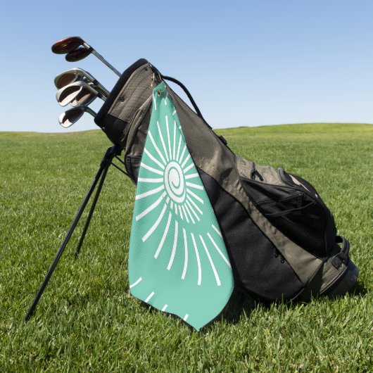 Serviette De Golf Ensoleillement 12 (Vert)