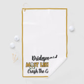 Serviette De Golf Enterrement de Vie de Jeune Fille Paillettes Plus (En situation)