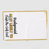 Serviette De Golf Enterrement de Vie de Jeune Fille Paillettes Plus (Horizontal)