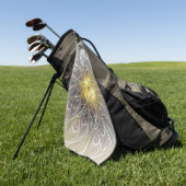 Serviette De Golf Épanouissement avec fleur fractale abstraite moder (Vert)