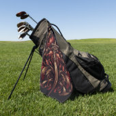 Serviette De Golf Epée rouge et bronze écossais celtique (Vert)