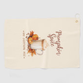 Serviette De Golf Épice citrouille - Feuillage de fin et d'automne (Horizontal)