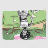 Serviette De Golf Épingler la fille (Horizontal)