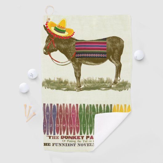 Serviette De Golf Éplucher la queue sur l'âne (En situation)