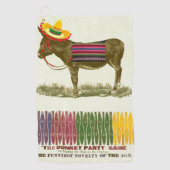 Serviette De Golf Éplucher la queue sur l'âne (Devant)