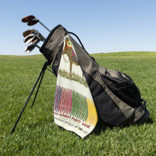 Serviette De Golf Éplucher la queue sur l'âne (Vert)