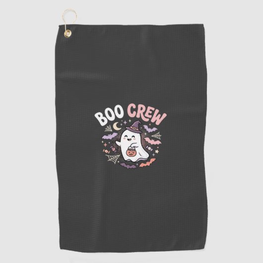 Serviette De Golf Équipage fantôme de Halloween (Devant)