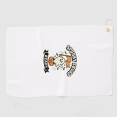 Serviette De Golf Équipe de fantômes d'Halloween (Horizontal)
