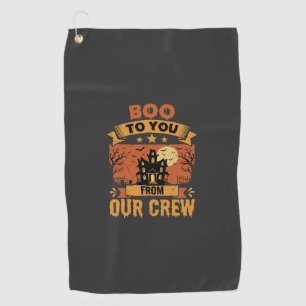 Serviette De Golf Équipe de maison hantée Halloween Boo To You Desig