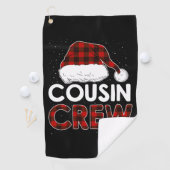 Serviette De Golf Équipe de Noël 2021 Cousin (En situation)