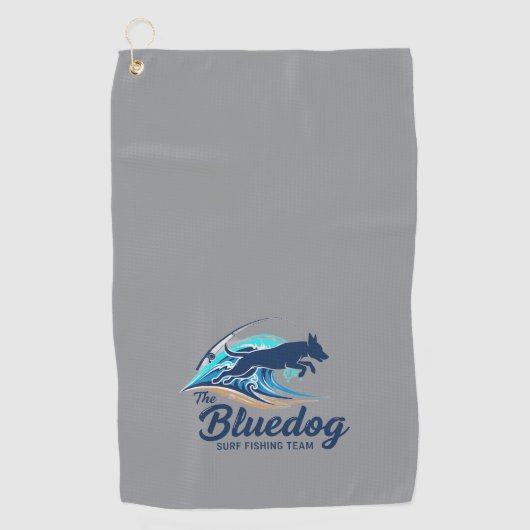 SERVIETTE DE GOLF ÉQUIPE DE PÊCHE SURF BLUEDOG (Devant)