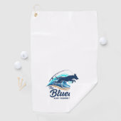 SERVIETTE DE GOLF ÉQUIPE DE PÊCHE SURF BLUEDOG (En situation)