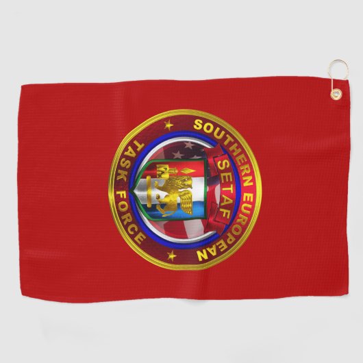 Serviette De Golf Équipe spéciale pour l'Europe du Sud (SETAF) (Horizontal)