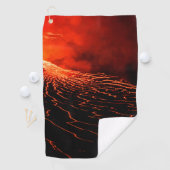 Serviette De Golf éruption volcanique (En situation)