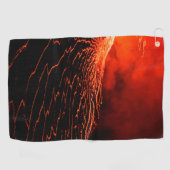 Serviette De Golf éruption volcanique (Horizontal)