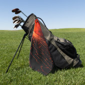 Serviette De Golf éruption volcanique (Vert)