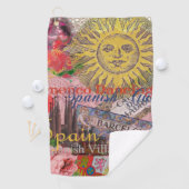 Serviette De Golf Espagne Sunshine Espagnol Travel Art (En situation)