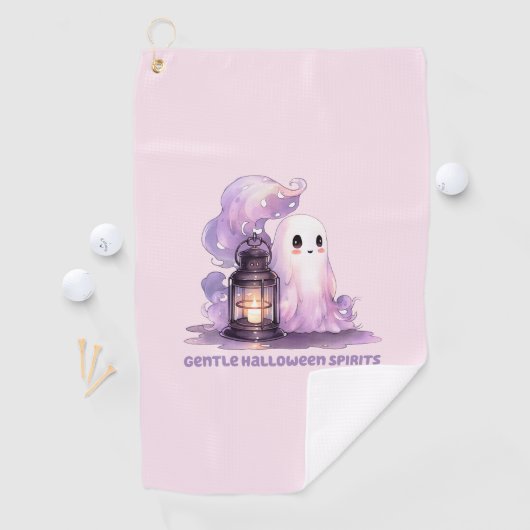 Serviette De Golf Esprits doux d'Halloween (En situation)