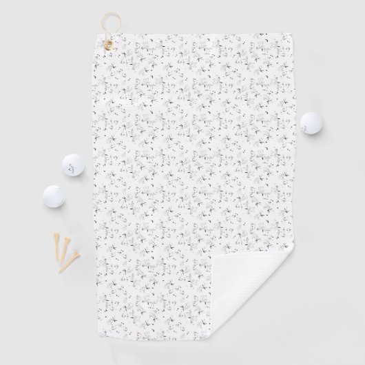 Serviette De Golf esquisse Design Quarante-neuf (En situation)