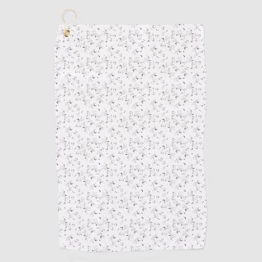 Serviette De Golf esquisse Design Quarante-neuf (Devant)