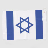 Serviette De Golf Etat d'Israël Drapeau, Étoile de David Juifs (Horizontal)
