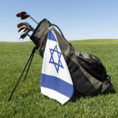 Serviette De Golf Etat d'Israël Drapeau, Étoile de David Juifs (Vert)