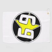 Serviette De Golf Étoile jaune 69 (Horizontal)