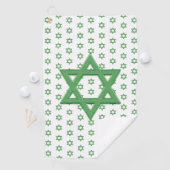 Serviette De Golf Étoile verte de David sans marin (En situation)