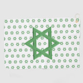 Serviette De Golf Étoile verte de David sans marin (Horizontal)