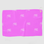 Serviette De Golf Étoiles de cowboy Boots Motif rose (Horizontal)