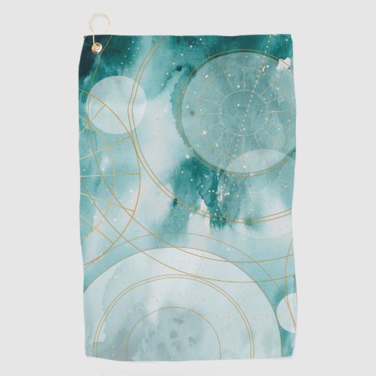 Serviette De Golf Étoiles de diplômes magiques II (Devant)