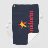 Serviette De Golf Étoiles d'Espagne – Benidorm (En situation)