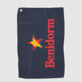 Serviette De Golf Étoiles d'Espagne – Benidorm (Devant)